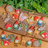 Enchanted Garden Craft Embellishments Fairy & Gnome Buttons 24pcs
