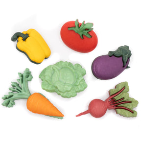 vegetable themed craft buttons for sewing and craft projects