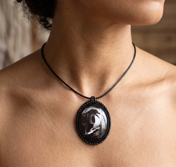 Raven’s Call Black & White Necklace