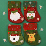 Mini Christmas Stocking Holiday Ornament Set