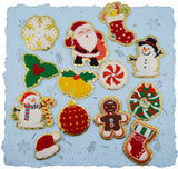 Chenille Cozy Christmas Characters Iron-On Patch Mix
