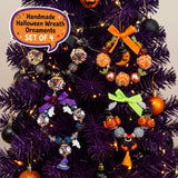 Handmade Beaded Halloween Mini Wreath Ornaments