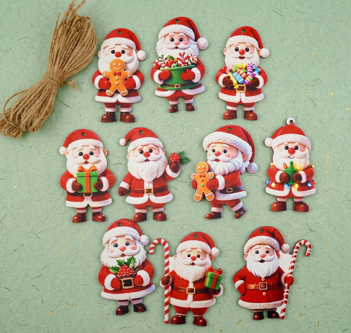 Santa’s Workshop Wood Ornaments