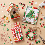 Christmas Decoden Whipped Cream Paste & Piping Tips Set