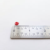 Micro Rounds Red 4mm 2-Hole Buttons