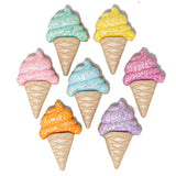 Conos de helado con purpurina