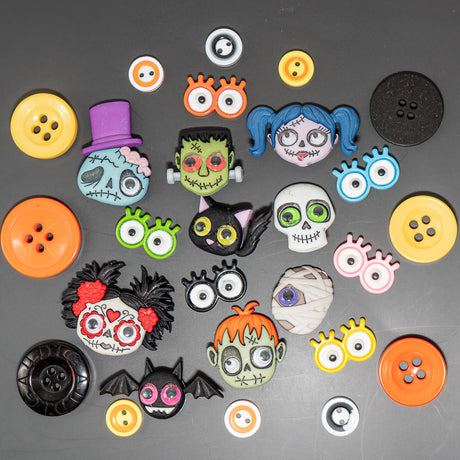 Monster Mash Button Bouquet DIY Kit
