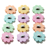 Happy Little Flowers Multi Color Spring Themed Buttons