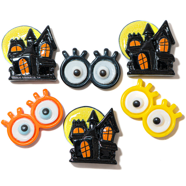 Having A Hauntingly Good Night Holiday Halloween Themed Buttons