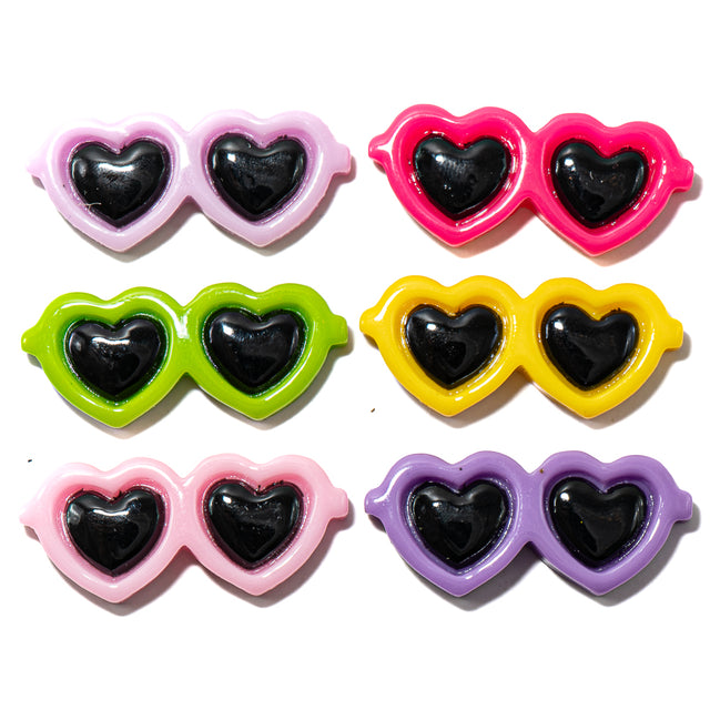 Heart Sunglasses Multi Color Summer Themed