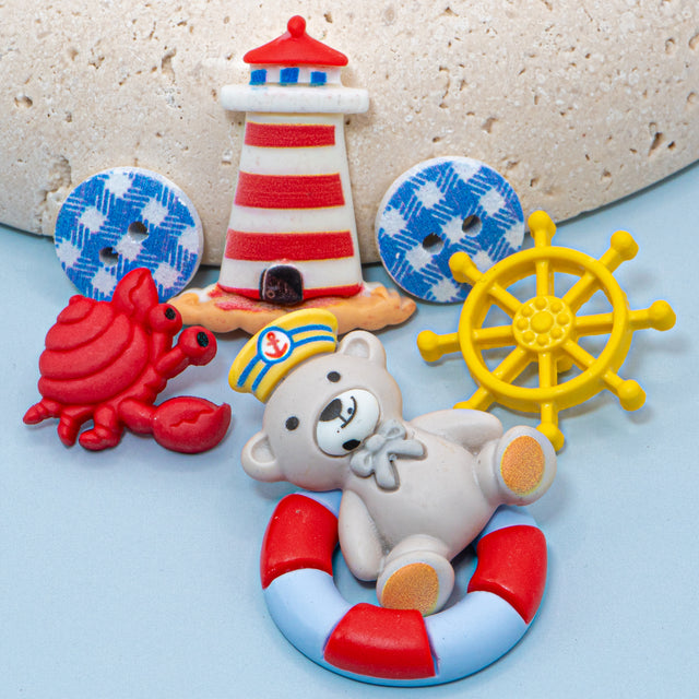 Hello Sailor Boating Craft Buttons