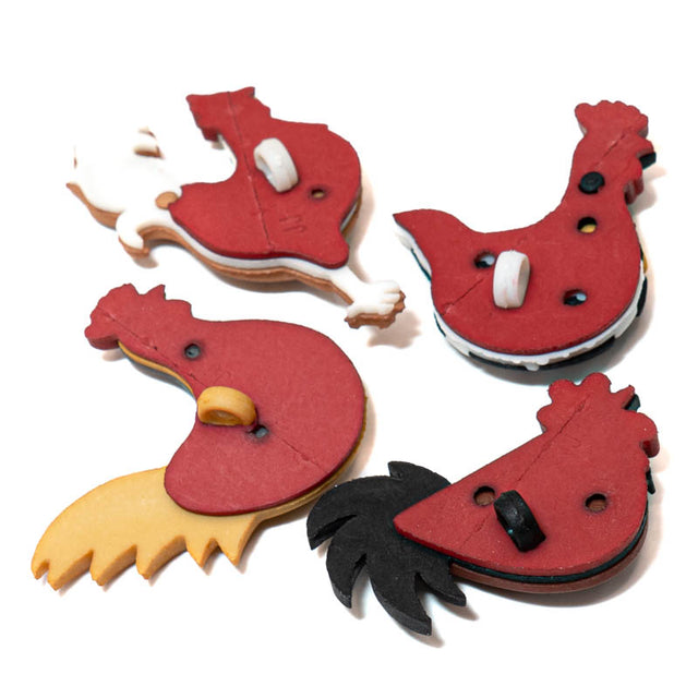 Hen House Barnyard Animal Bird Chicken Buttons