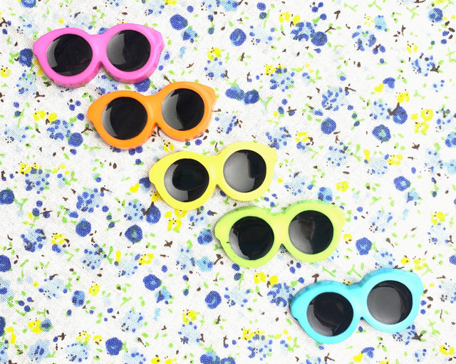 Button Fun - 750 Bright Multi Color Sunglasses