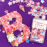 Sequins and Stardust Bead Shakers in Popping Pink