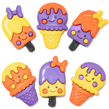 Ice Scream Halloween Color Themed Buttons