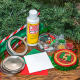 DIY Christmas Ornament Kit Metal Rings, 100+ pieces Makes 8 Ornaments