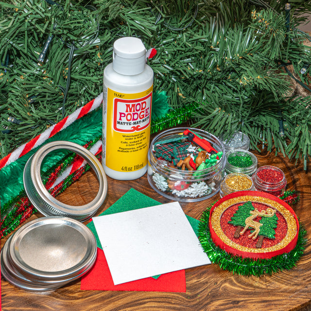 DIY Christmas Ornament Kit Metal Rings, 100+ pieces Makes 8 Ornaments