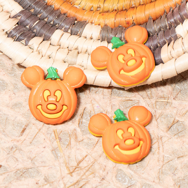 Mickey Pumpkin Button Singles Disney Halloween