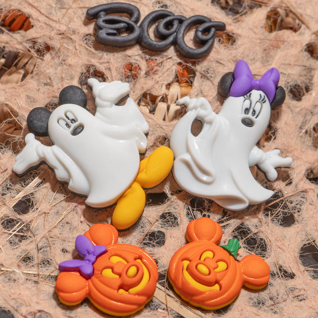 Disney Mickey and Minnie Ghosts Buttons Halloween Holiday