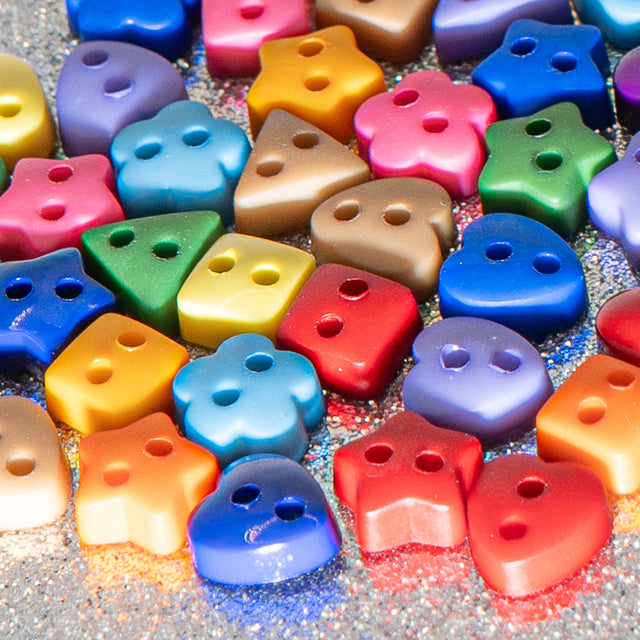 Micro Shapes in Home Sweet Home Multi Color 2-Hole Buttons