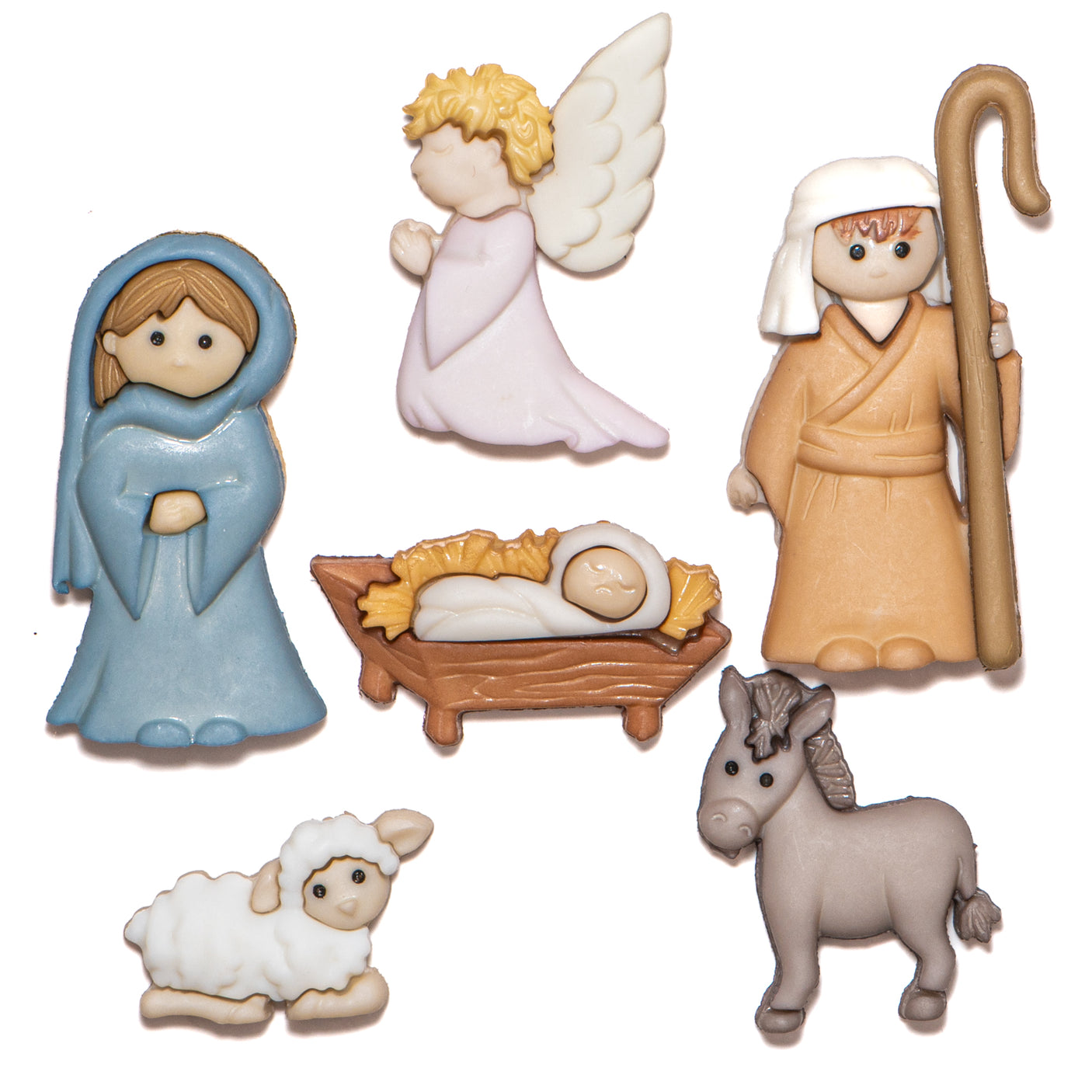 Nativity themed craft embellishments for christmas diy crafts 