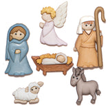 Nativity themed craft embellishments for christmas diy crafts 