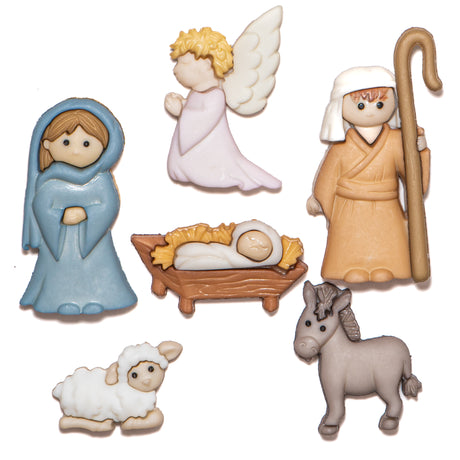 Nativity themed craft embellishments for christmas diy crafts 