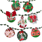 DIY Christmas Ornament Kit Wood, 100+ pieces Makes 8 Ornaments