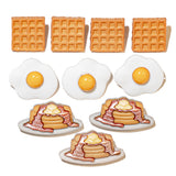 Over Easy Breakfast Food Themed Buttons