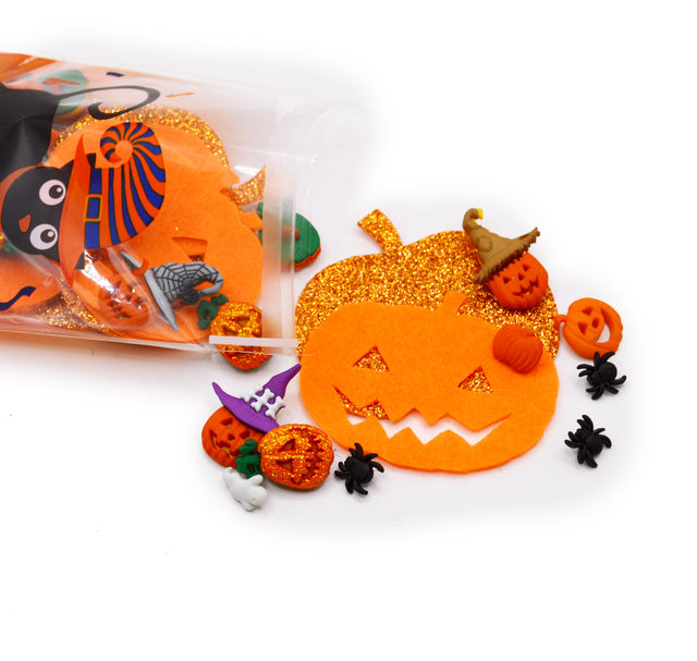 Pumpkin Patch Party Craft Embellishment and Felt Mix 30pcs