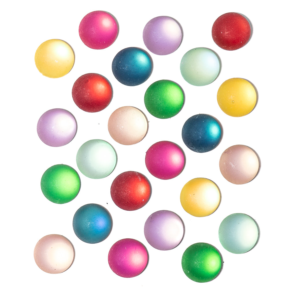 Pastel Jelly Dots Multi Color Flat Back Embellishments