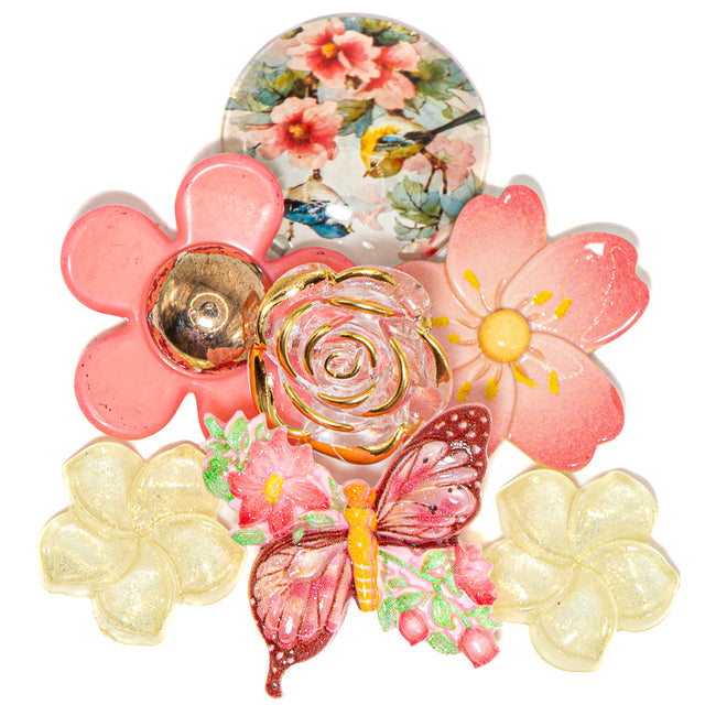 Peaceful Meadows Floral Craft Embellishments