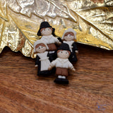 Pilgrims Thanksgiving Holiday Themed Buttons
