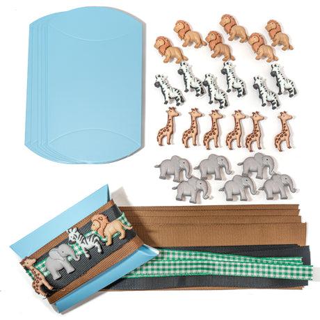 DIY Party Favor Kit in Zoo Animals, 42 pieces