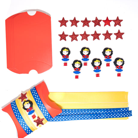 DIY Party Favor Kit in Super Hero Girl, 36 pieces