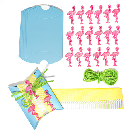 DIY Party Favor Kit in Flamingo, 36 pieces