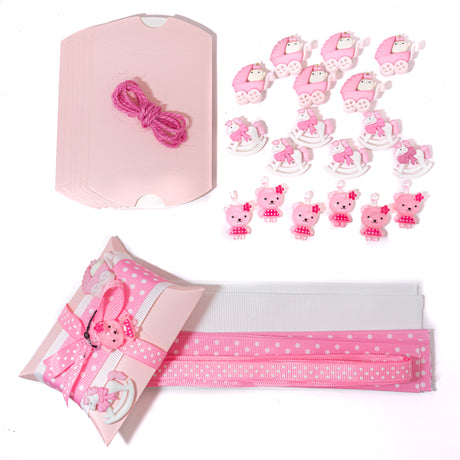 DIY Party Favor Kit in Baby Girl, 36 pieces