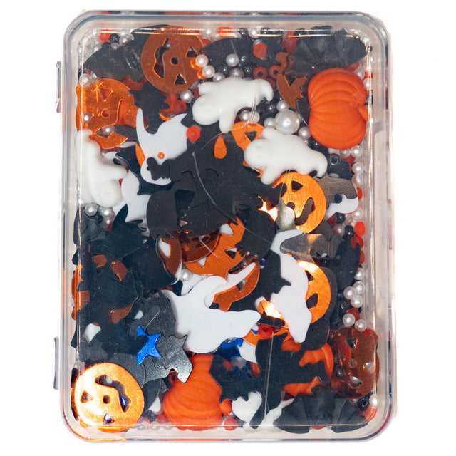 Sequin Shaker Embellishment Mix In Classic Halloween