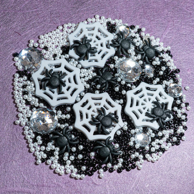Sequin Shaker Embellishment Mix In Spider Web