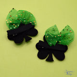 Shamrock Hair Clips