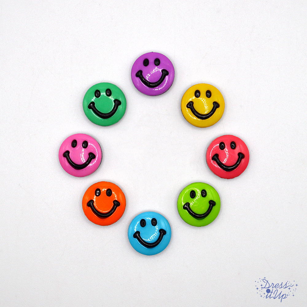 smile face shank back craft embellishments