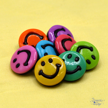 smile face shank back craft embellishments