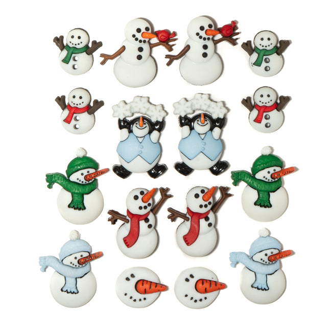 Snowman Party Super Value Pack, 18pcs Outdoor Winter Inspired Embellishments
