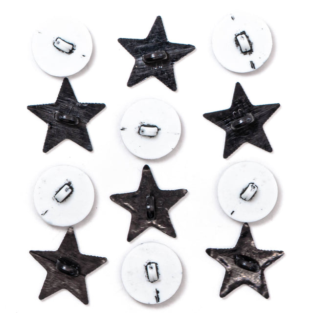 Soccer Black White Sports Themed Buttons