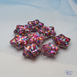 Starbrites Shimmery Party Celebrate Confetti Filled Stars Embellishments