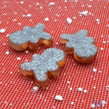 Sugar and Spice Resin Sparkly Gingerbread Holiday Baking Themed Embellishments