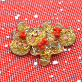 Sugar and Spice Resin Sparkly Gingerbread Holiday Baking Themed Embellishments
