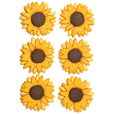 Sunflowers Yellow Summer Autumn Inspired Embellishments