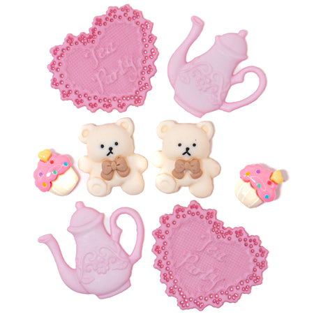 Tea Party Sweet Pink Parisian Themed Embellishments