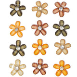 The Beauty Of Fall Autumn Colors Tiny Rhinestone Embellished Flower Embellishments